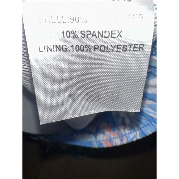 Vintage Summer Men's‎ Hawaiian Turtle Swim Shorts Mesh Brief Blue Medium - Picture 7 of 15